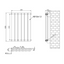 Michigan Black Double Horizontal Flat Panel Radiator - 600 x 408mm