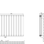 Michigan Black Double Horizontal Flat Panel Radiator - 600 x 680mm