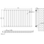 Michigan Black Double Horizontal Flat Panel Radiator - 600 x 952mm
