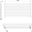 Michigan White Double Horizontal Flat Panel Radiator - 612x1200mm