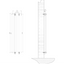 Michigan Black Double Vertical Flat Panel Radiator - 1600x340mm