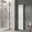 Michigan White Double Vertical Flat Panel Radiator - 1600x340mm