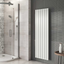Michigan White Double Vertical Flat Panel Radiator - 1600x475mm