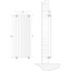 Michigan White Double Vertical Flat Panel Radiator - 1600x610mm