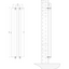 Michigan Black Double Vertical Flat Panel Radiator - 1800x340mm
