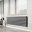 Michigan Grey Double Horizontal Flat Panel Radiator - 475x1800mm