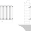 Wyoming Grey Horizontal Column Radiator - 600x860mm