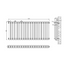 Wyoming White Horizontal Column Radiator - 600x1340mm