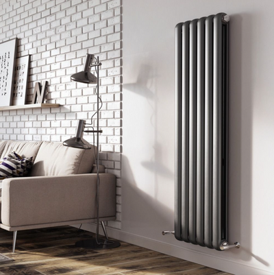 Wyoming Grey Vertical Column Radiator - 1500x380mm