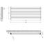 Minnesota Grey Double Horizontal Radiator - 472x1200mm