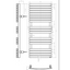 Oklahoma 1200 x 500mm Heated Towel Rail - Anthracite Grey