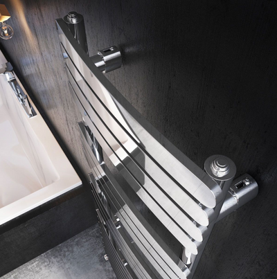 Oklahoma 1200 x 500mm Heated Towel Rail - Chrome