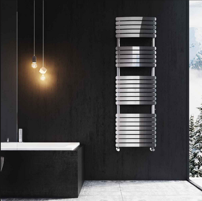 Oklahoma 1600 x 500mm Heated Towel Rail - Chrome