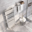 Delta 1200 x 500mm Double Layer Heated Towel Rail - White