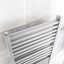Delta 1200 x 500mm Double Layer Heated Towel Rail - White