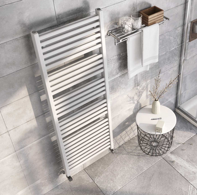 Delta 1600 x 550mm Double Layer Heated Towel Rail - White