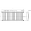 Missouri 1180 x 500mm Heated Towel Rail – Chrome