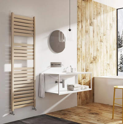 Pennsylvania 1600 x 500mm Heated Towel Rail – Brown Metallic