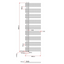Virginia 1600 x 500mm Heated Towel Rail – Chrome