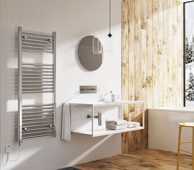 North Carolina 1200x500mm Electric Heated Towel Rail – Chrome