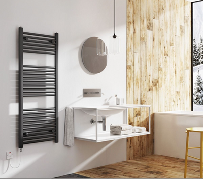 North Carolina 1200x500mm Electric Heated Towel Rail – Anthracite