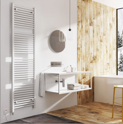 North Carolina 1800x500mm Electric Heated Towel Rail – White