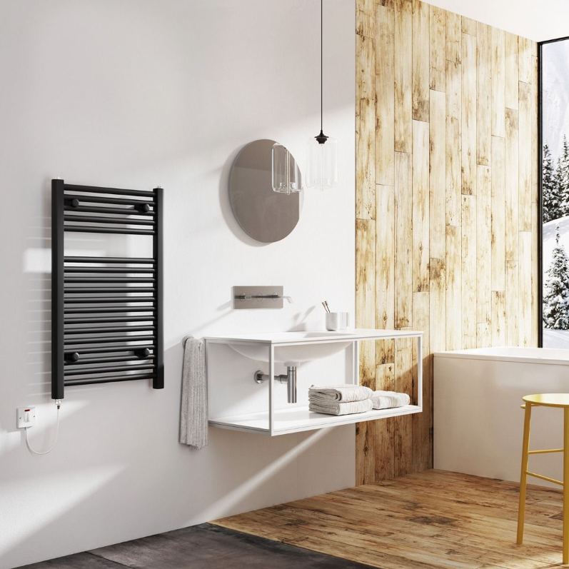 North Carolina 770x500mm Electric Heated Towel Rail – Anthracite
