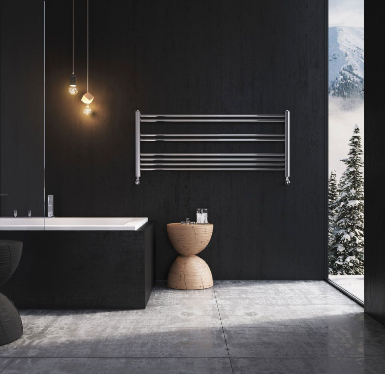 North Carolina 500 x 1180mm Horizontal Towel Rail – Chrome
