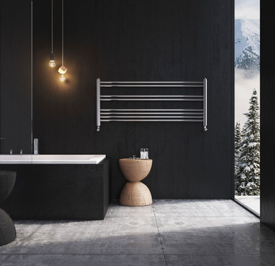 North Carolina 500 x 1180mm Horizontal Towel Rail – Chrome