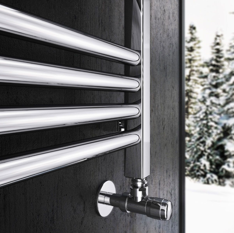 North Carolina 500 x 1180mm Horizontal Towel Rail – Chrome
