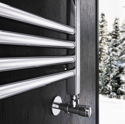 North Carolina 500 x 1180mm Horizontal Towel Rail – Chrome