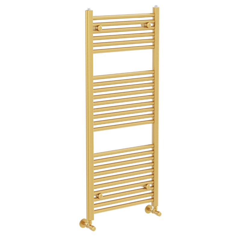 North Carolina 1200x400mm Heated Towel Rail – Brushed Gold N24