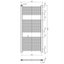 North Carolina 1200x500mm Heated Towel Rail – White