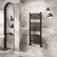 North Carolina 1200x600mm Heated Towel Rail – Matt Black