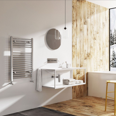 North Carolina 770x400mm Heated Towel Rail – Chrome