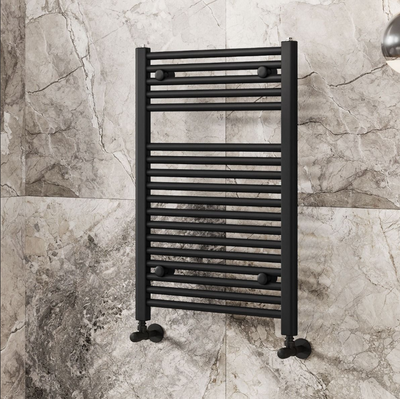 North Carolina 770x400mm Heated Towel Rail – Matt Black