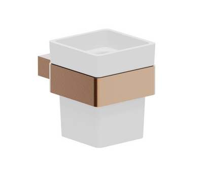 Ellie Toothbrush Tumbler & Holder - Brushed Bronze N24