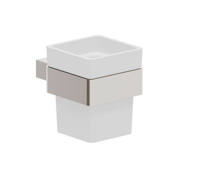 Ellie Toothbrush Tumbler & Holder - Brushed Nickel N24