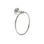 William Traditional Round Towel Ring - Brushed Nickel