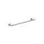 William Traditional Single Towel Rail - Brushed Nickel N24