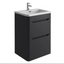 Eon Floor Standing 500mm Vanity Unit in Matt Black N24