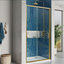 Murphy 1000mm Sliding Shower Door - Brushed Gold