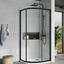 Murphy Black 800 x 800mm Single Sliding Door Quadrant Enclosure
