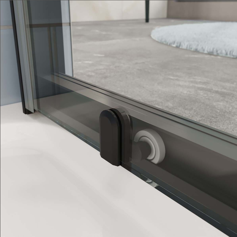Murphy Black 1300mm Sliding Shower Door