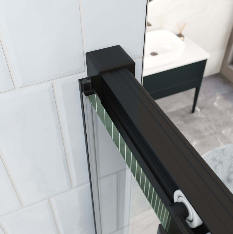 Murphy Black 1300mm Sliding Shower Door