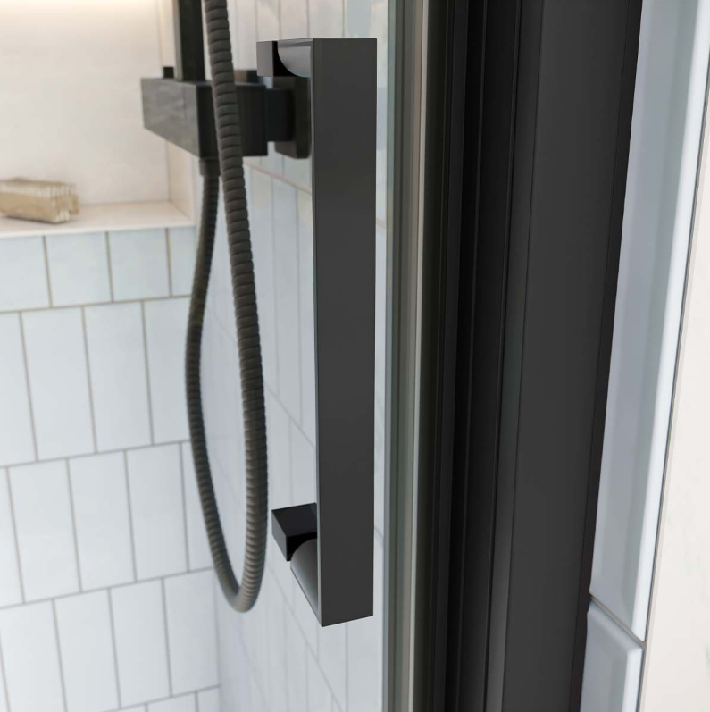 Murphy Black 1300mm Sliding Shower Door