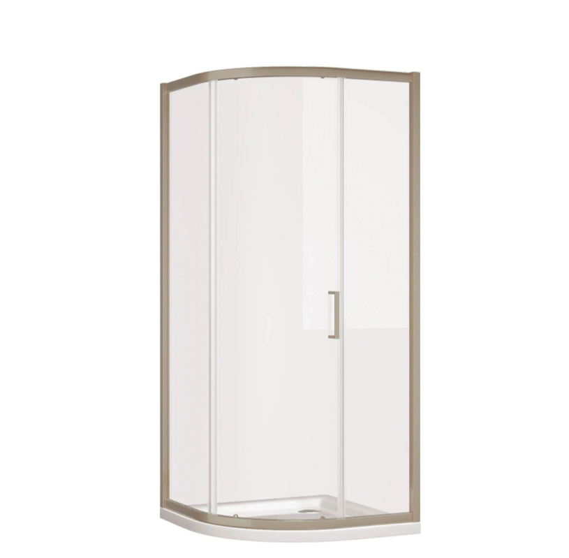 Murphy Brushed Nickel Sliding Shower Door Quadrant - 900x900mm N24