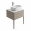 Sarah 650mm Vanity Unit in French Grey inc worktop with 1 tap hole