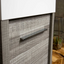 Hermoine 500mm Wall Mounted Vanity Unit & Basin - Grey Ash Effect