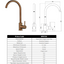 Prima Swan Neck Single Lever Mixer Tap - Copper BPR724